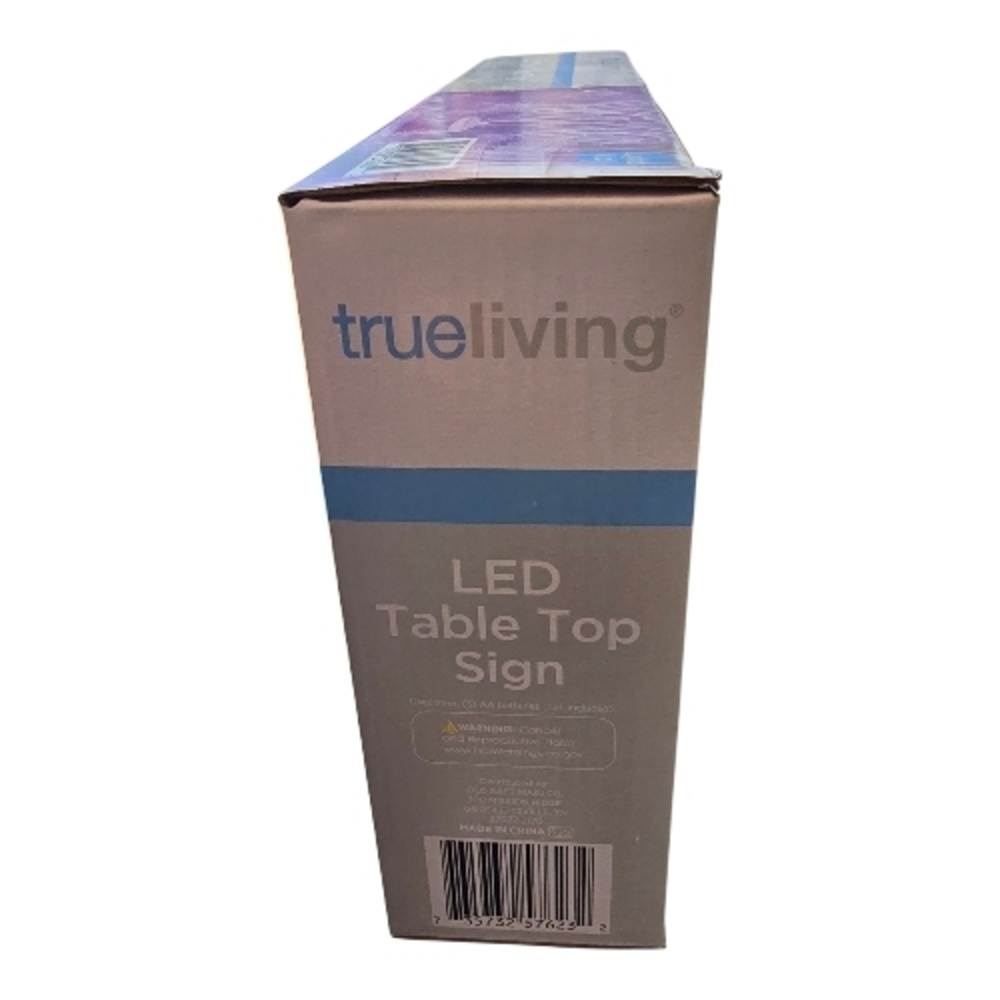 True Living LED Table Top Sign - Picture 3 of 3